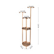 Levede Plant Stand Outdoor Indoor Flower Pots Rack Garden Shelf Black 100CM