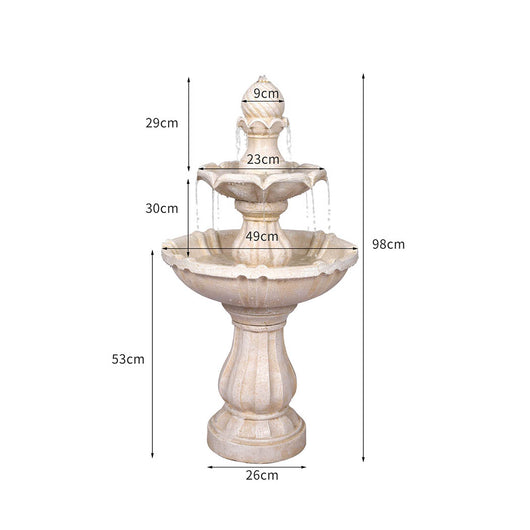 Lambu Electric Fountain Water Bird Bath Power Pump Kit Indoor Garden Outdoor