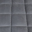 DreamZ Quilt Doona Comforter Blanket Velvet Winter Warm Super King Bedding Grey