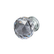30mm 10Pack Clear Crystal Glass Door Pull Knobs Knob Drawer Handle Cabinet +Screw