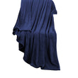 DreamZ 320GSM 220x240cm Ultra Soft Mink Blanket Warm Throw in Navy Colour