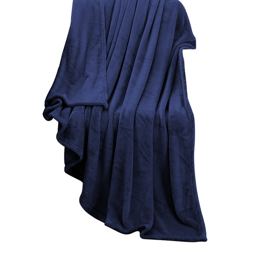 DreamZ 320GSM 220x240cm Ultra Soft Mink Blanket Warm Throw in Navy Colour