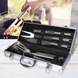 Moyasu 5Pcs BBQ Tool Set Stainless Steel Outdoor Barbecue Aluminium Grill Cook