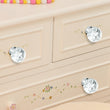 40mm 10Pack Clear Crystal Glass Door Pull Knobs Knob Drawer Handle Cabinet +Screw