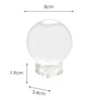 Clear Glass Healing Crystal Ball Sphere Photography Props Lens ball Decor Gifts